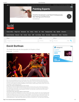 David Dorfman Dance/The Family Stone Performs at on Aug 11