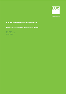 South Oxfordshire Local Plan