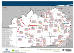 South West Transport Network Reconstruction Program ° Kilometres Coordinate System: GDA1994 MGA Zone 56 Works Completed 012.5 25 50 Revision: 08/2012 1Version