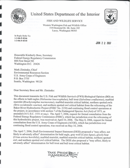 Baker River Hydroelectric Project Relicensing Comprehensive Settlement Agreement, Signed in November 2004 (Agreement)