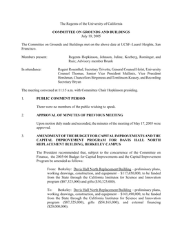 Committee on Grounds and Buildings (Pdf)