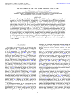 THE MEGAPARSEC-SCALE X-RAY JET of the BL Lac OBJECT OJ287