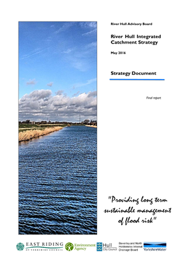"Providing Long Term Sustainable Management of Flood Risk"