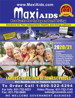 Maxiaids Catalog 2020 Digital.Pdf