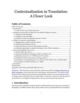 Contextualization in Translation: a Closer Look