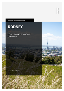 Rodney Local Economic Overview 2019