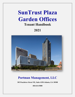 Suntrust Plaza Garden Offices Tenant Handbook 2021