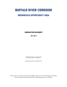 Buffalo River Corridor Brownfield Opportunity Area