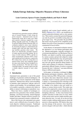 Fabula Entropy Indexing: Objective Measures of Story Coherence