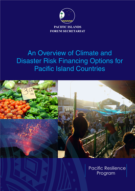 An Overview of Climate and Disaster Risk Financing Options for Pacific Island Countries