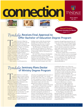 Tyndale Seminary Plans Doctor of Ministry Degree Program Tyndale