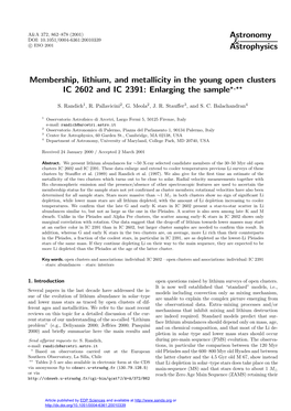 Membership, Lithium, and Metallicity in the Young Open Clusters IC 2602 and IC 2391: Enlarging the Sample?,??