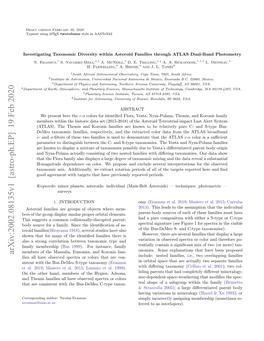 Investigating Taxonomic Diversity Within Asteroid Families Through ATLAS Dual-Band Photometry