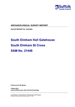 South Elmham Hall Gatehouse South Elmham St Cross SAM No. 21446