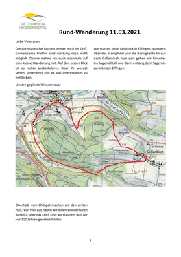 Rund-Wanderung 11.03.2021