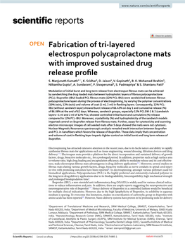 Fabrication of Tri-Layered Electrospun Polycaprolactone Mats With