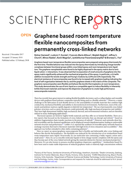 Graphene Based Room Temperature Flexible Nanocomposites From