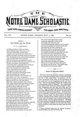 Notre Dame Scholastic, Vol. 20, No. 34