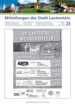 Mitteilungen Der Stadt Lauterstein