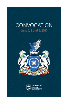 Spring 2017 Convocation Program