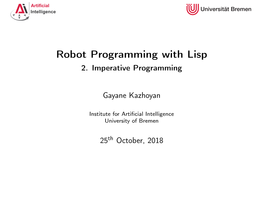 Robot Programming with Lisp 2