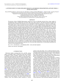 A Spitzer Survey of Mid-Infrared Molecular Emission from Protoplanetary Disks