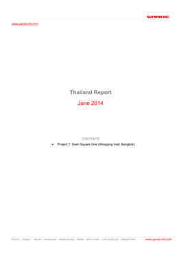 Thailand Report June 2014