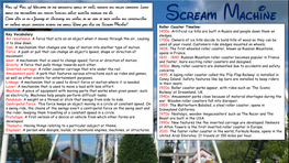 The Wonderful World of Thrill Seekers and Roller Coasters. Learn About the Mechanisms and Forces Involved Whilst Hurtling Through the Air