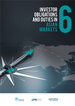 Investor Obligations and Duties in Six Asian Markets