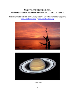 Night-Scape Resources: Northeastern North Carolina Coastal System