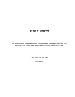 Seeds of Wisdom.Pdf