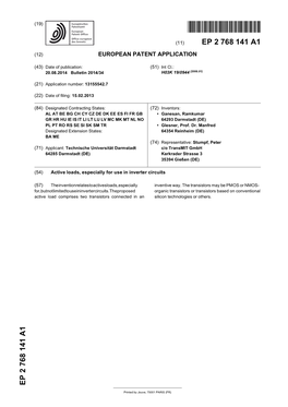 Active Loads, Especially for Use in Inverter Circuits