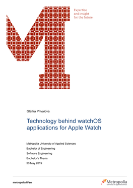 Technology Behind Watchos Applications for Apple Watch