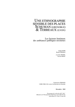 Une Ethnographie Sensible Des Places & Terreaux (Lyon)