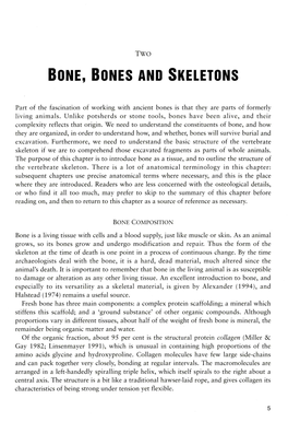 Bone, Bones and Skeletons