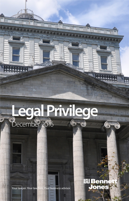 Legal Privilege December 2016