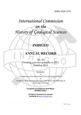 International Commission on the History of Geological Sciences