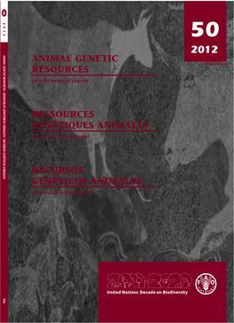 Animal Genetic Resources Ressources Génétiques