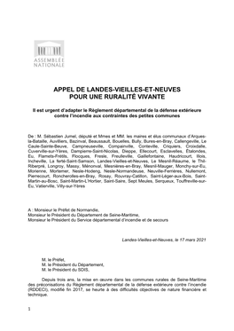 Appel De Landes-Vieilles-Et-Neuves Pour Une Ruralité Vivante