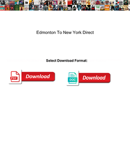 Edmonton to New York Direct