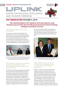 Volume 7, 2010 Pict Uplink Newsletter