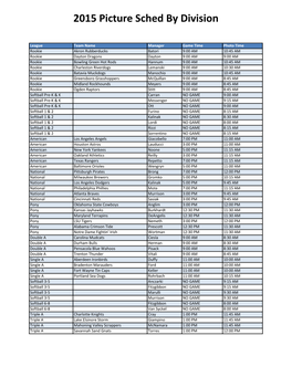 2015 Picture Sched by Division