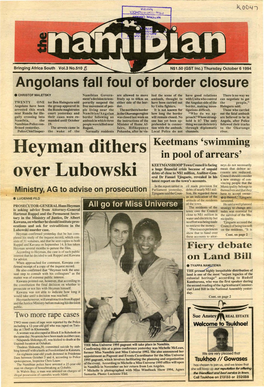 6 October 1994 Springbok 1 1