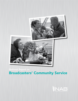 Broadcasters' Community Service Broadcasters' Community Service