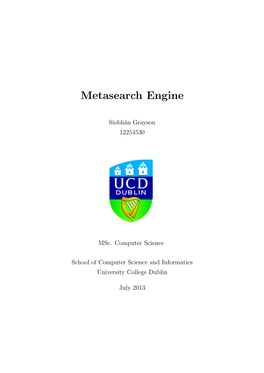 Metasearch Engine