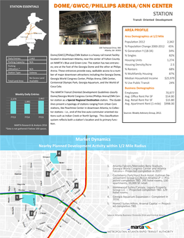 DOME/GWCC/PHILLIPS ARENA/CNN CENTER STATION Transit Oriented Development