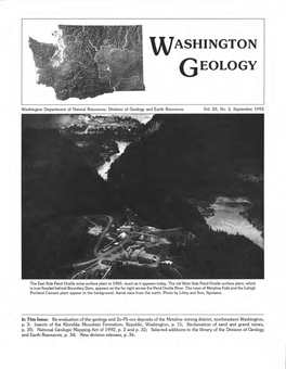 Washington Geology, V, 20, No. 3, September 1992