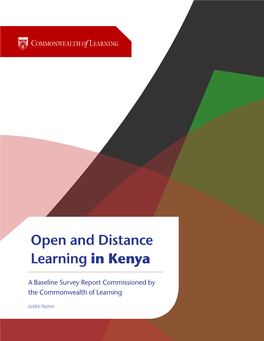 Open and Distance Learning in Kenya