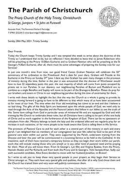 Pastoral Letter 30Th May 2021