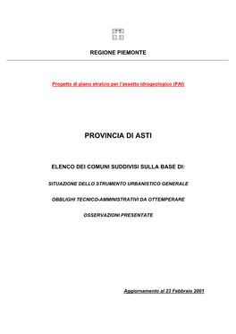 Provincia Di Asti